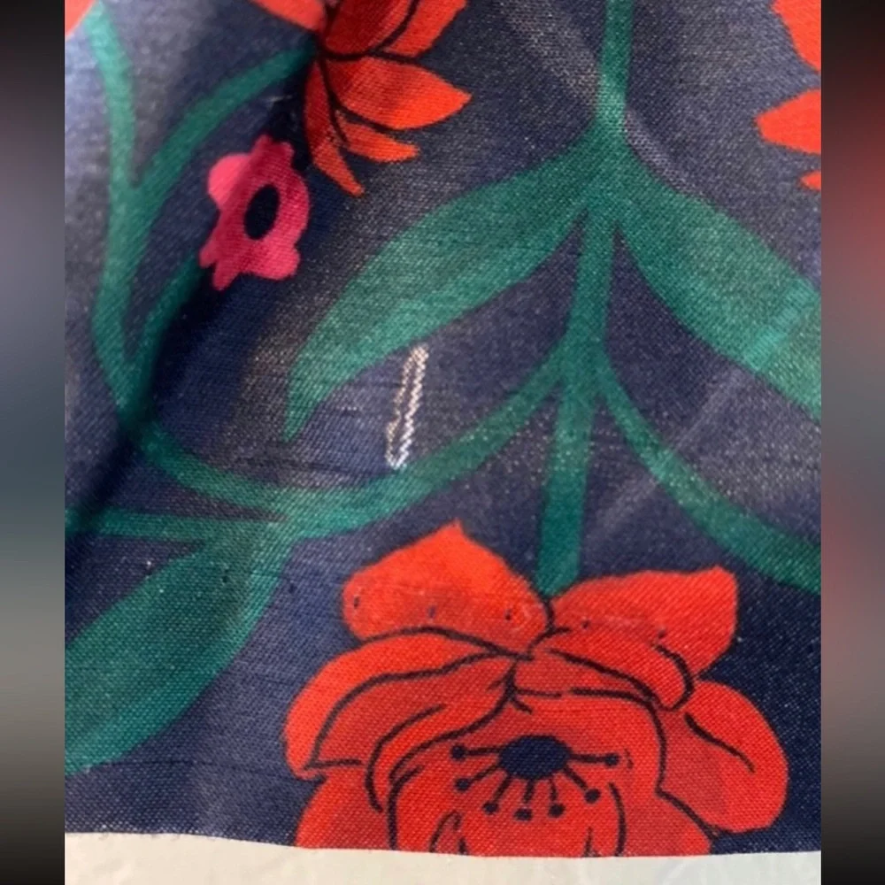 Gymboree navy floral dress with velvet bloomers size 3T
